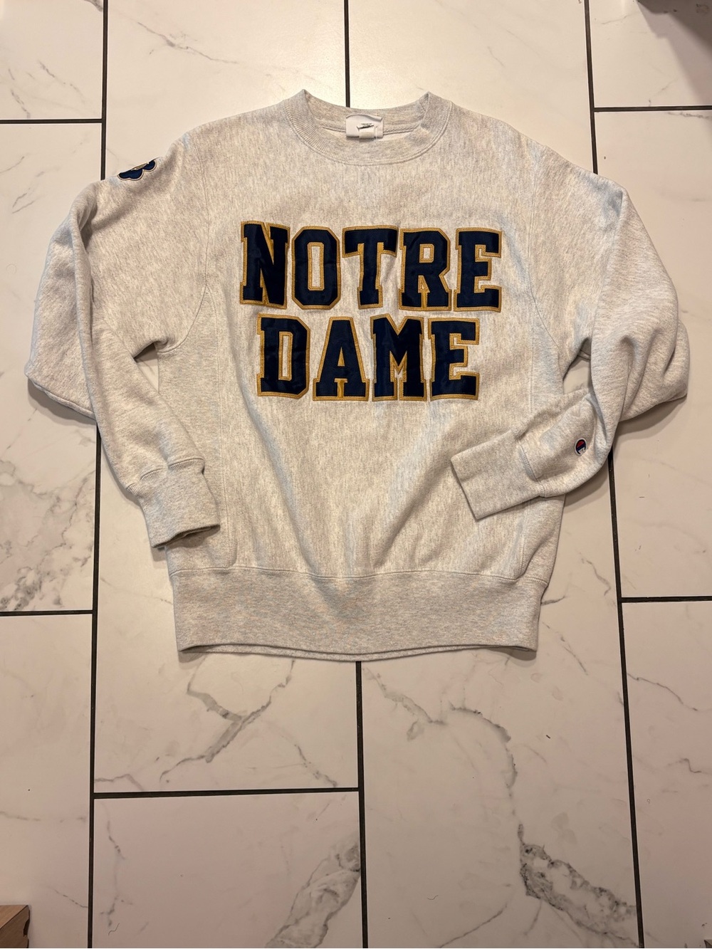 Notre Dame Fighting Irish Sweatshirt by Champion Unisex Size: Small